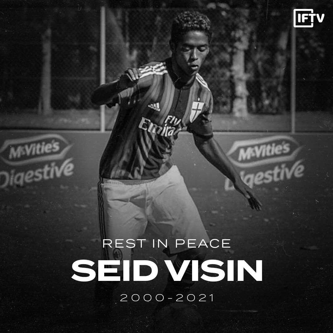 L’AC Milan est en deuil depuis le 4 juin.  
" Il n’y a pas de mots justes pour dire adieu à un jeune homme de 20 ans nos pensées vont à #seid #visin, à sa famille et à ceux qui l’ont aimé, a écrit le centre de formation #milanais sur son compte Twitter" Seid Visin, ancien footballeur de l’AC Milan et de Benevento chez les jeunes, s’est #donné la #mort en fin de semaine, à l’âge de 20 ans. Né en Éthiopie, il était arrivé en Italie durant son enfance et avait été adopté par un couple. Avant d’arrêter le football pour se consacrer à ses études, Seid Visin avait évolué chez les jeunes de l’AC Milan.