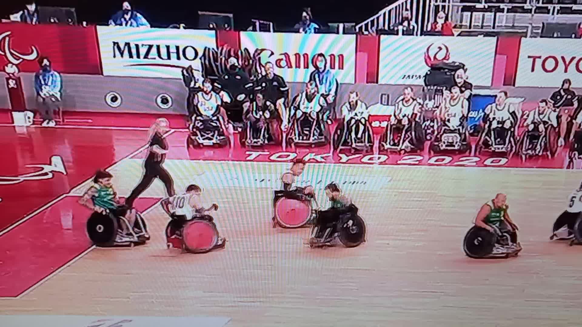 #tokyo2020 #paralympics #wheelchairrugby #aussiesteelers playing against USA. This is a must win game for the defending champion.