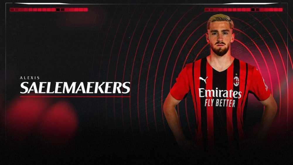 El AC Milan ha firmado la ampliación del contrato de su lateral derecho, #alexis#saelemaekers.