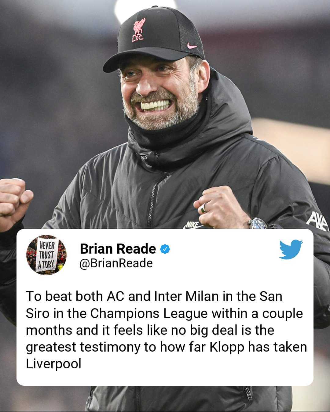 Jurgen Klopp has turned Liverpool into a European super power 😤 #lfc #ucl