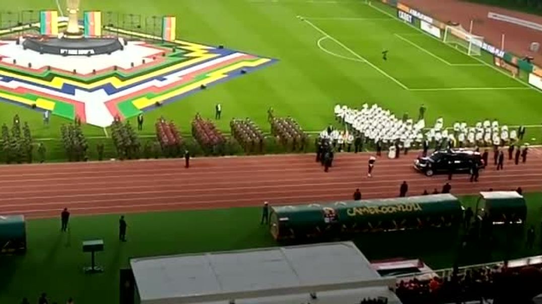 Arrivée de Paul Biya à la cérémonie de clôture CAN