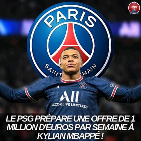 [Mercato] 
#psg 
#mbappe 
Un contrat hors norme pour le joueur. 
 
K.Mbappe pourrait ne plus quitter Paris. 
@M.Ateba