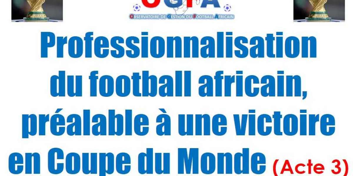 Professionnalisation du football africain, préalable à une victoire en Coupe du Monde (Acte 3)