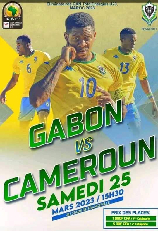 [Elm CAN U23] L'équipe nationale Espoir du Cameroun n'ira pas au Maroc.Elle a été éliminée ce mardi au terme d'une épreuve de tir au but assassin.Le score était d'un but partout au terme du temps réglementaire.C'est le Gabon qui obtient le Ticket. #ElmCanU23 #MatchCamGab #Maroc2023