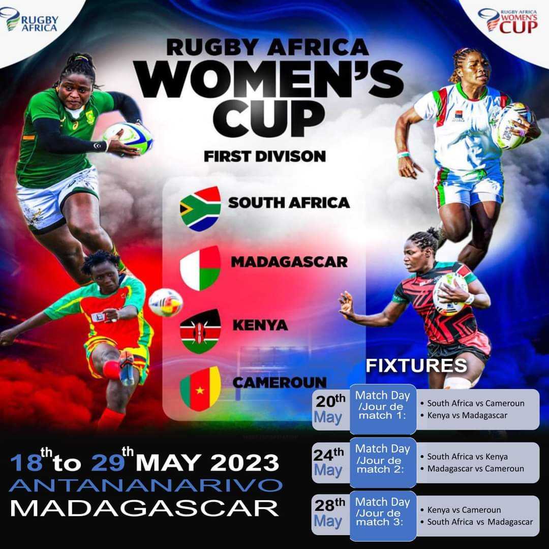 [C.A.R] La sélection nationale féminine de rugby connait ses adversaires.La #womencup organisée par la confédération africaine de rugby  se dispute du 18 au 29 mai de cette année. #rugbyafrique #firstdivision #car