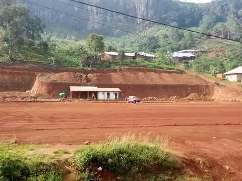 Current state of construction of the new Bamenda stadium near Ntaafi. Work has resumed and is continuing at a good pace.