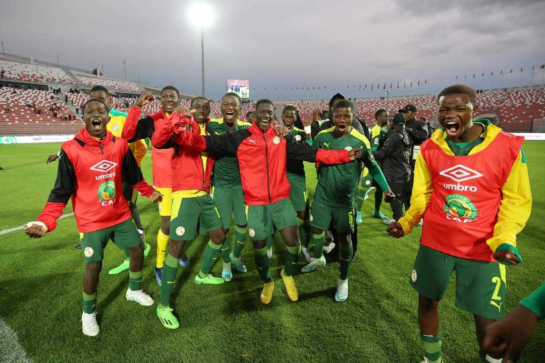 Total Energies U17 AFRICA CUP OF NATIONS. 
 
Semi-Finals Results. 
 
Mali 🇲🇱  (5) 0-0 (6)  🇲🇦 Morocco 
Senegal 🇸🇳 (5) 1-1 (4) 🇧🇫 Burkina Faso. 
 
FINAL 
 
Senegal 🇸🇳 vs 🇲🇦 Morocco  
 
THIRD PLACE 
 
Burkina Faso  🇧🇫 vs 🇲🇱 Mali 
 
Senegal 🇸🇳 and Morocco 🇲🇦 reached the finals after beating Burkina Faso 🇧🇫  and Mali 🇲🇱 on penalties. 
 
#u17afcon #totalenergiesu17afcon