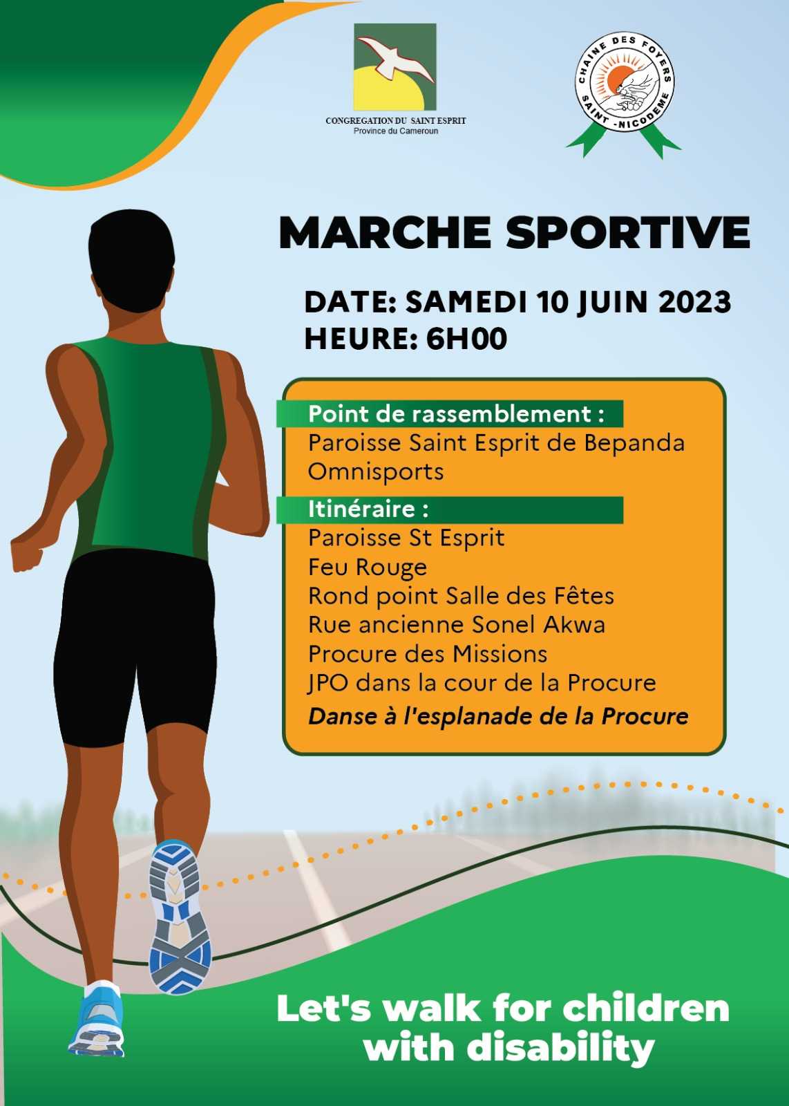[Handi Sport] Toute une marche pour cette catégorie de personnes.Rdv ce samedi à Douala #athletisme#handisport#marchesportive
