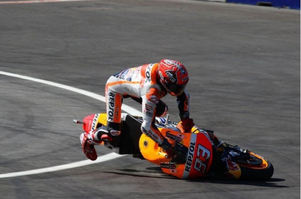 Marc Marquez Belum Bosan Jatuh