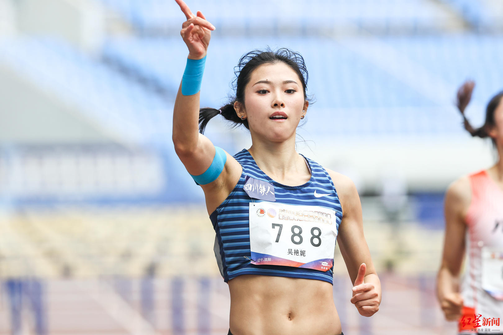 田径女子100米栏：中国选手失格，印度选手成功申诉获银牌