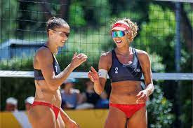 Canadian women at beach volleyball championships