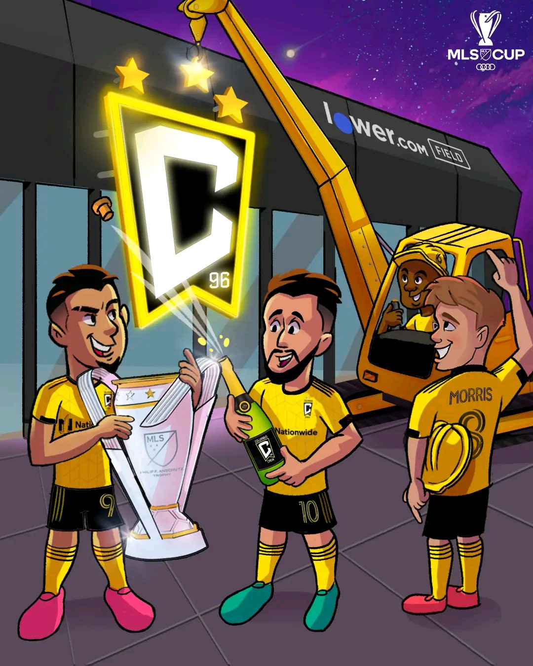 Columbus Crew wins its third MLS trophy.