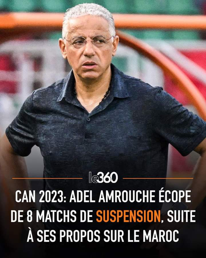 Abdel Amrouche suspendu par la CAF.