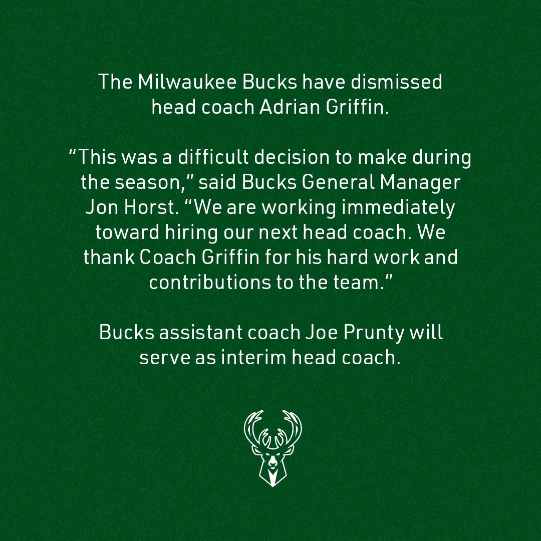 Adrian Griffins adventure with the Bucks is over