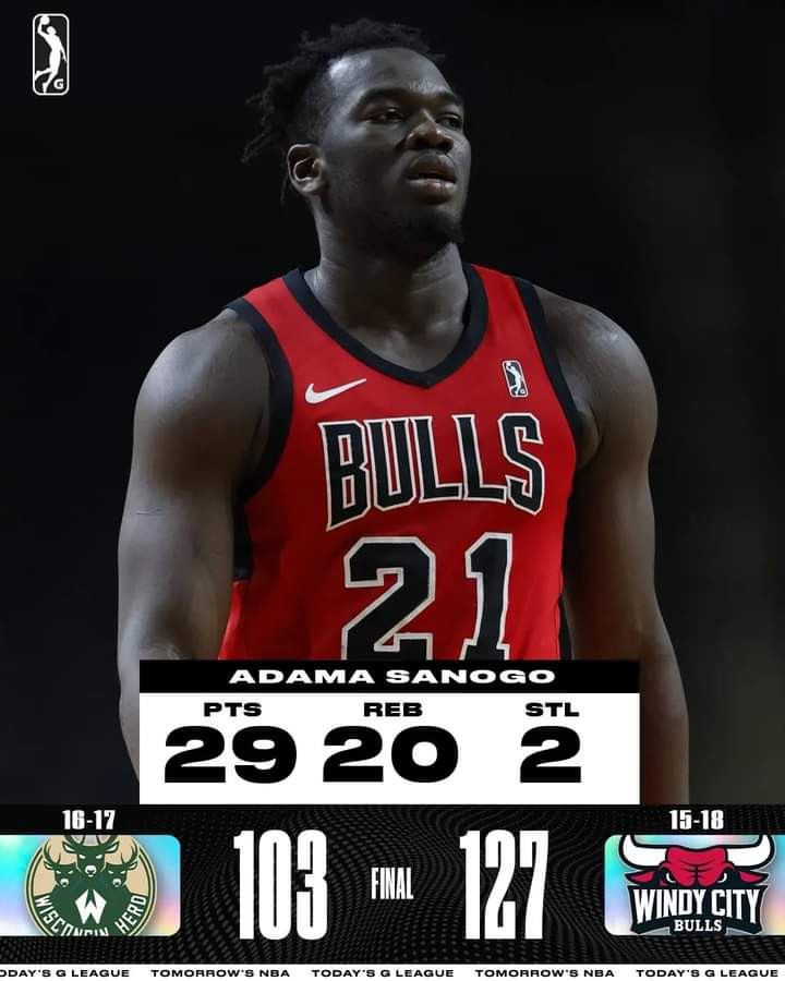 Adama Sanogo a réalisé à nouveau un double-double.