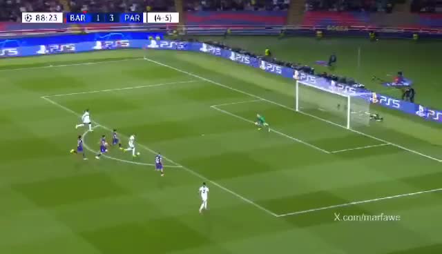 Le but décisif de Mbappé contre le Barça en video..