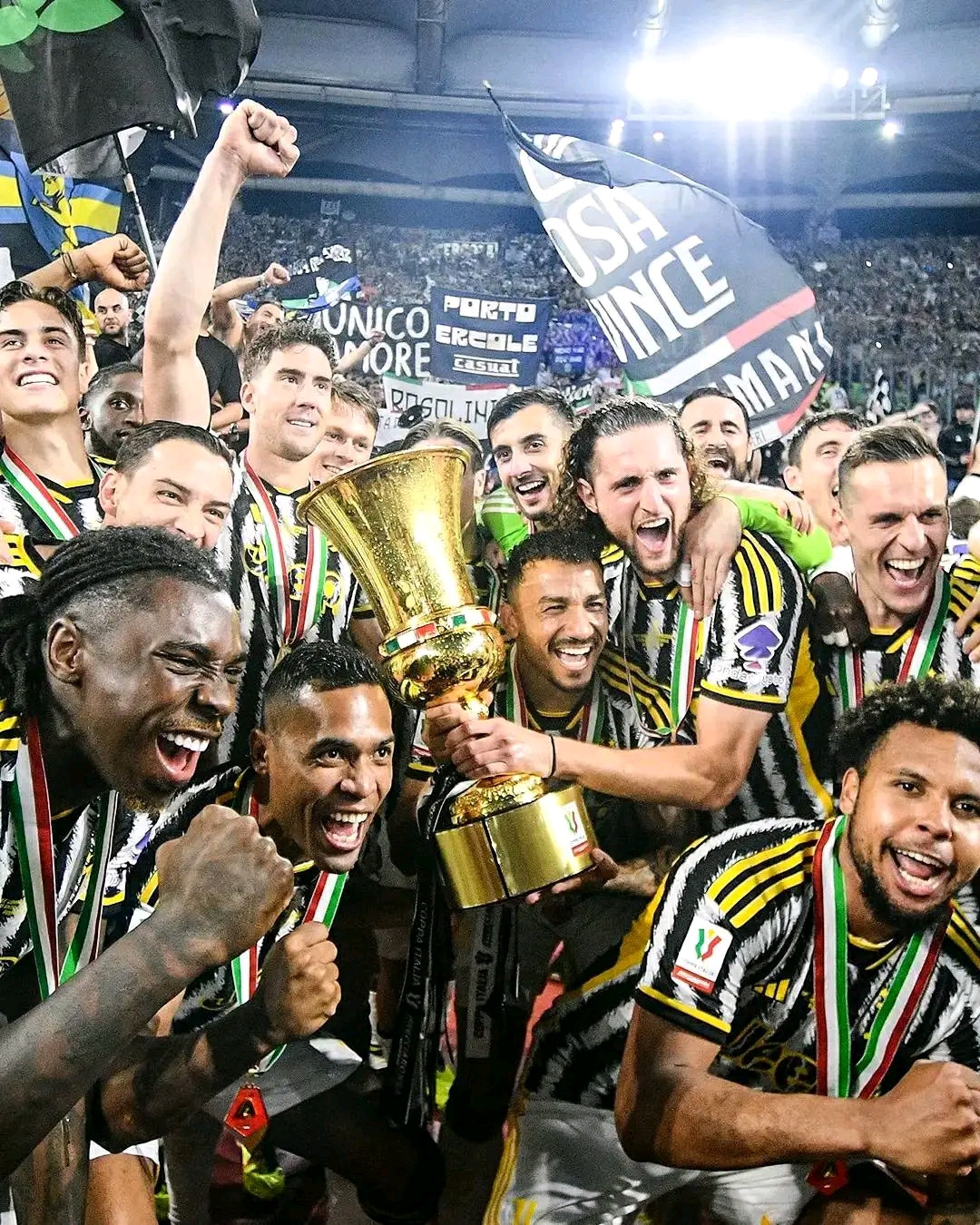 Juventus vence la Copa Italia 15 veces