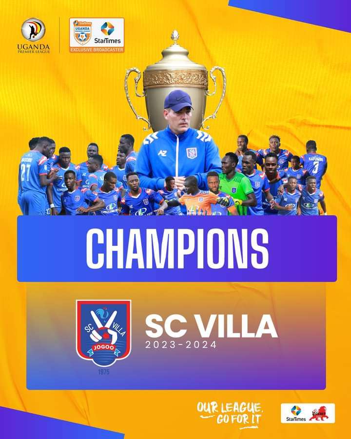 Ouganda: SC Villa est sacré champion.