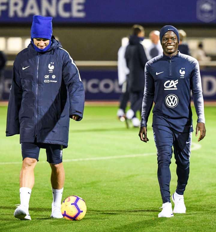 Griezmann est ravi de retrouver N’Golo Kanté.