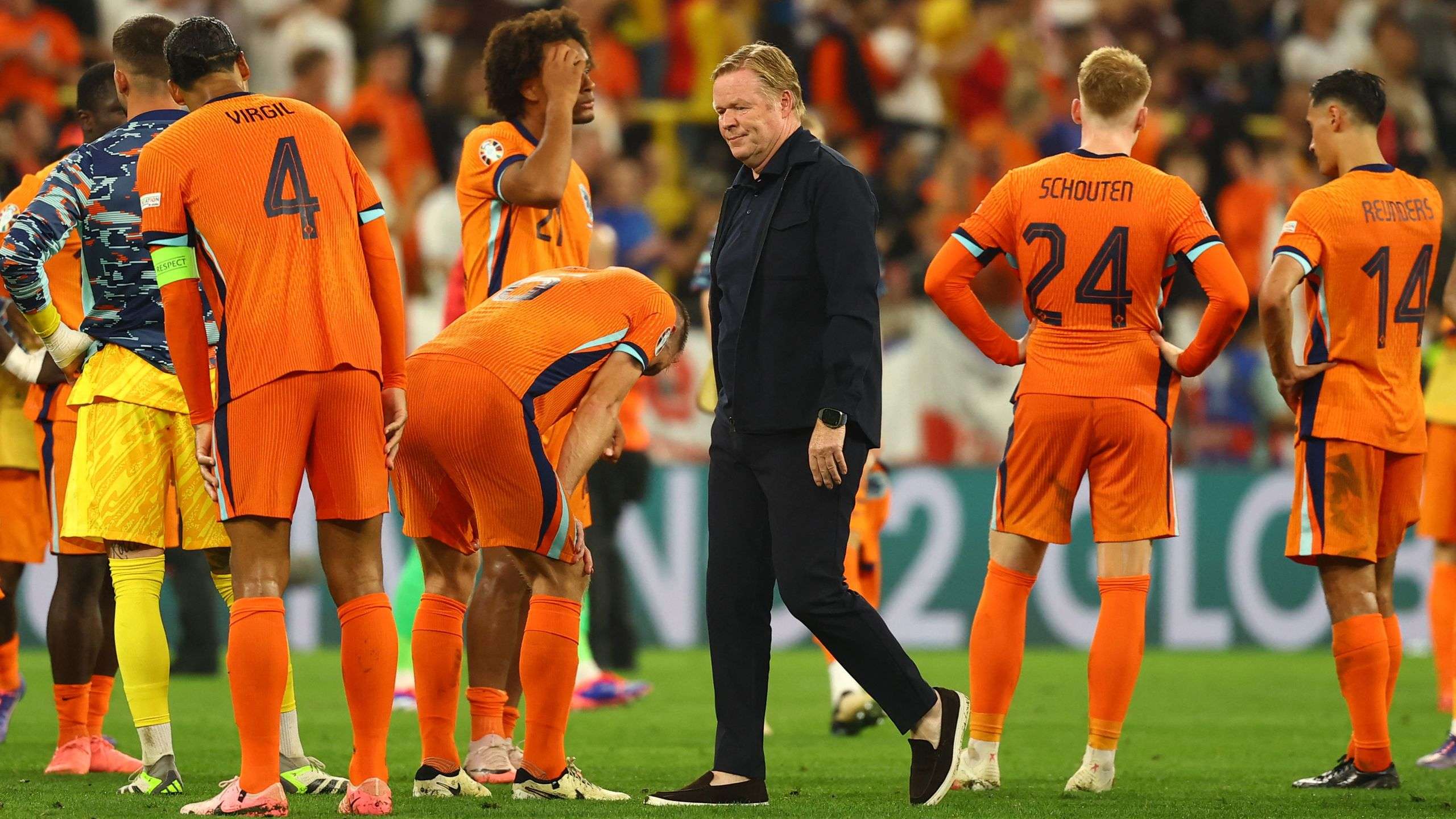 Nederlands elftal loopt EK-finale