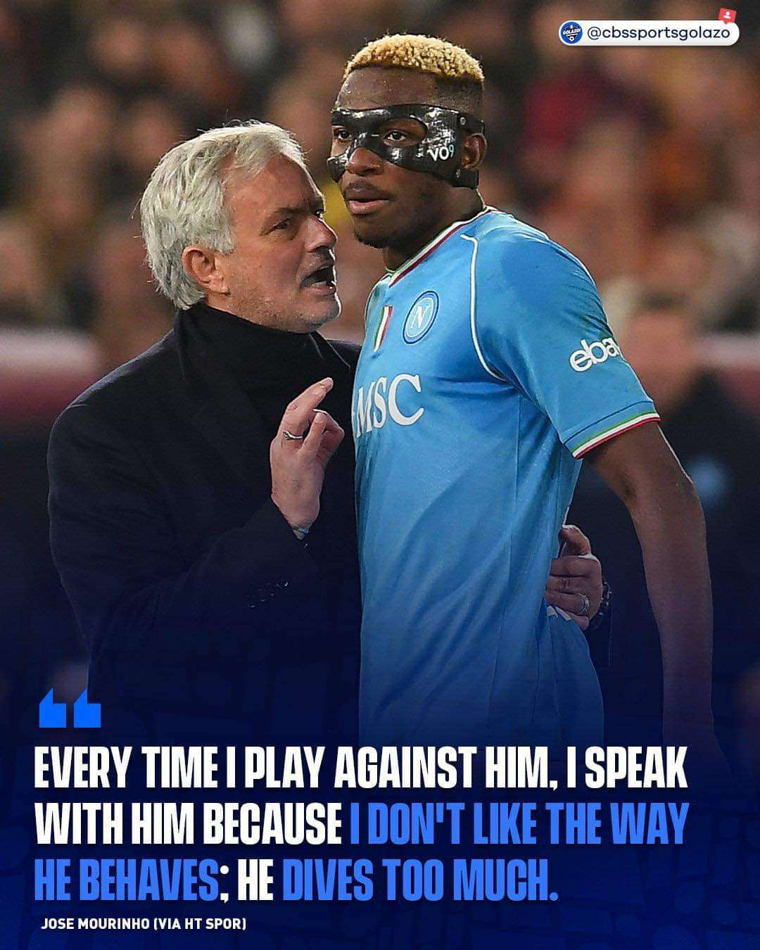 Jose Mourinho Doesn't Like Osimhen Behavior