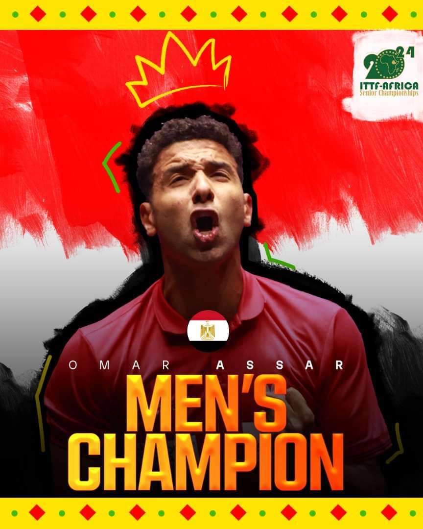 ITTF Africa: Omar Assar Is The African Champions