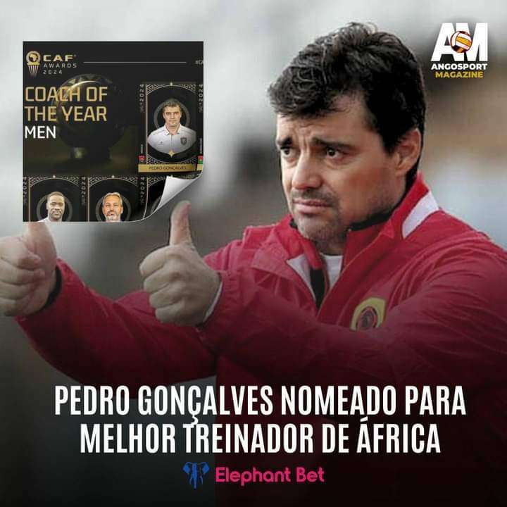 Pedro Gonçalves  nomeado para melhor treinaador !