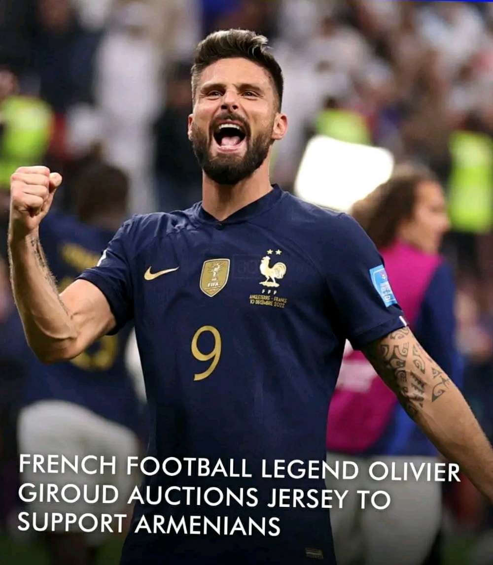 Giroud Auctions Jersey for Persecuted Christians