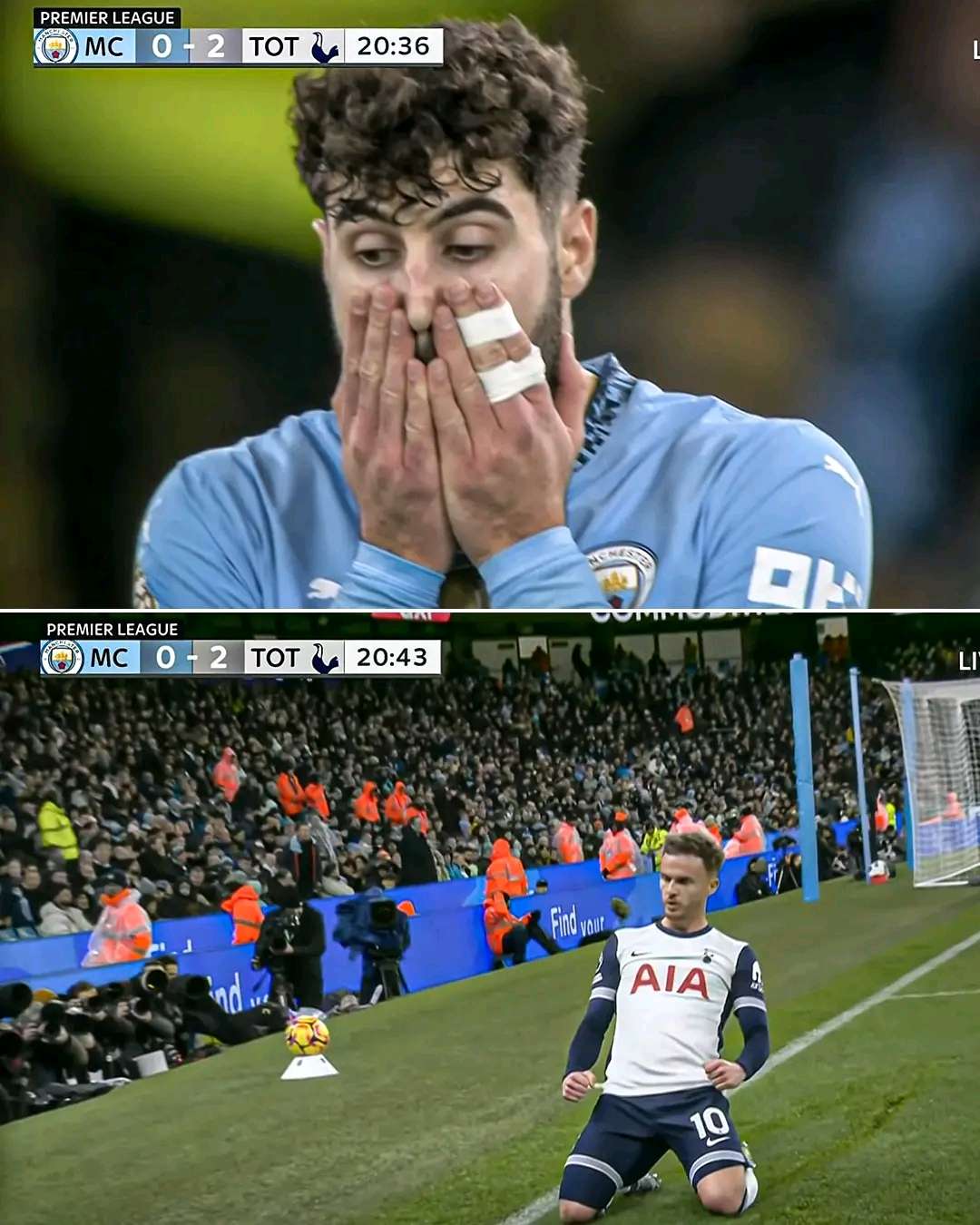 Manchester City Struggles at Half-Time