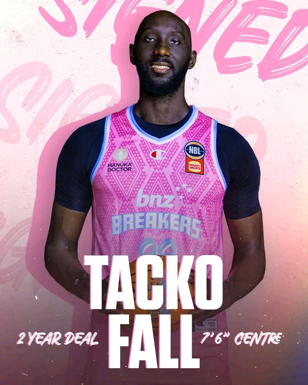 Tacko Fall rejoint les BNZ Breakers