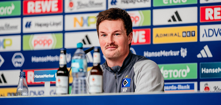 Kuntz und Polzin bei HSV-Pressekonferenz