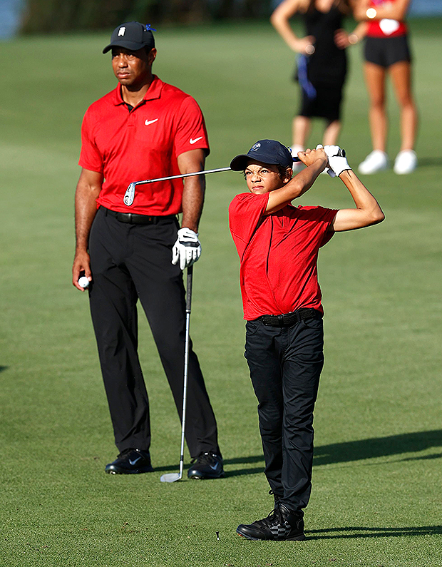 Tiger Woods Returns to Golf with Son Charlie