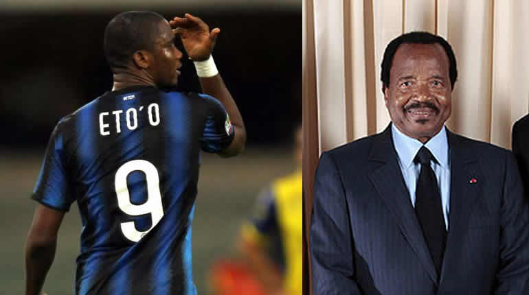Eto`o et Biya récompensés pour le football camerounais