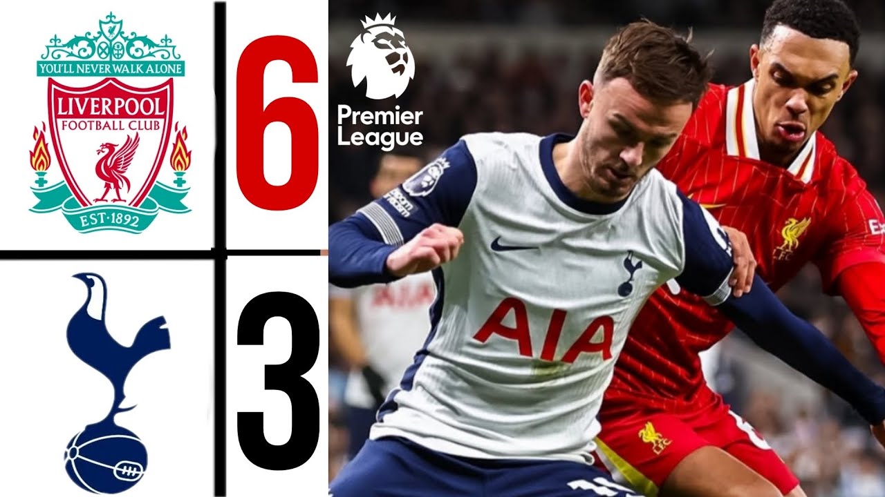 Liverpool förnedrar Tottenham med 6-3