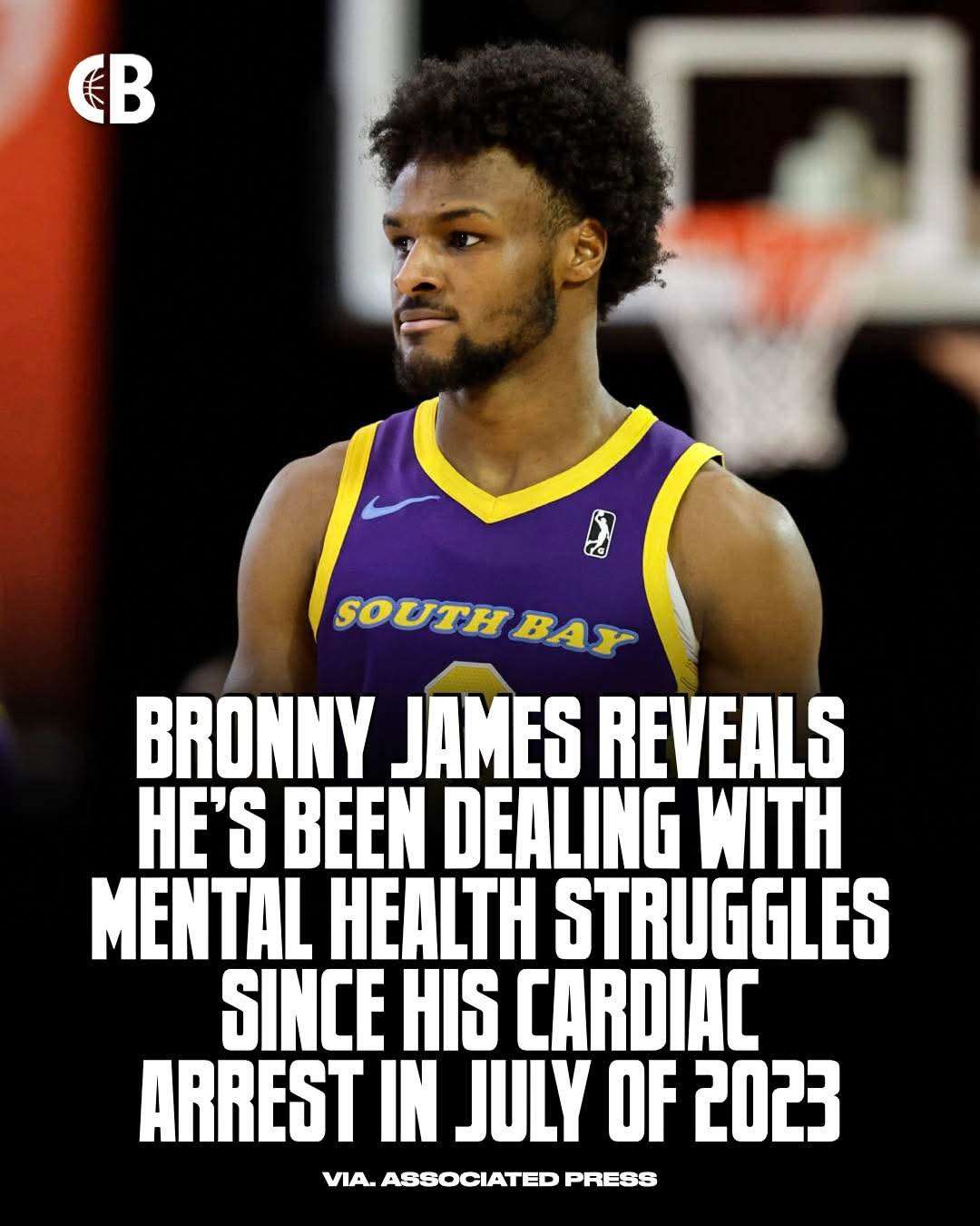 Bronny James Dealing With Mental Health Issues