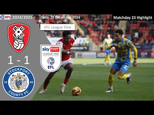 Rotherham Triumphs in Thrilling EFL League One Action