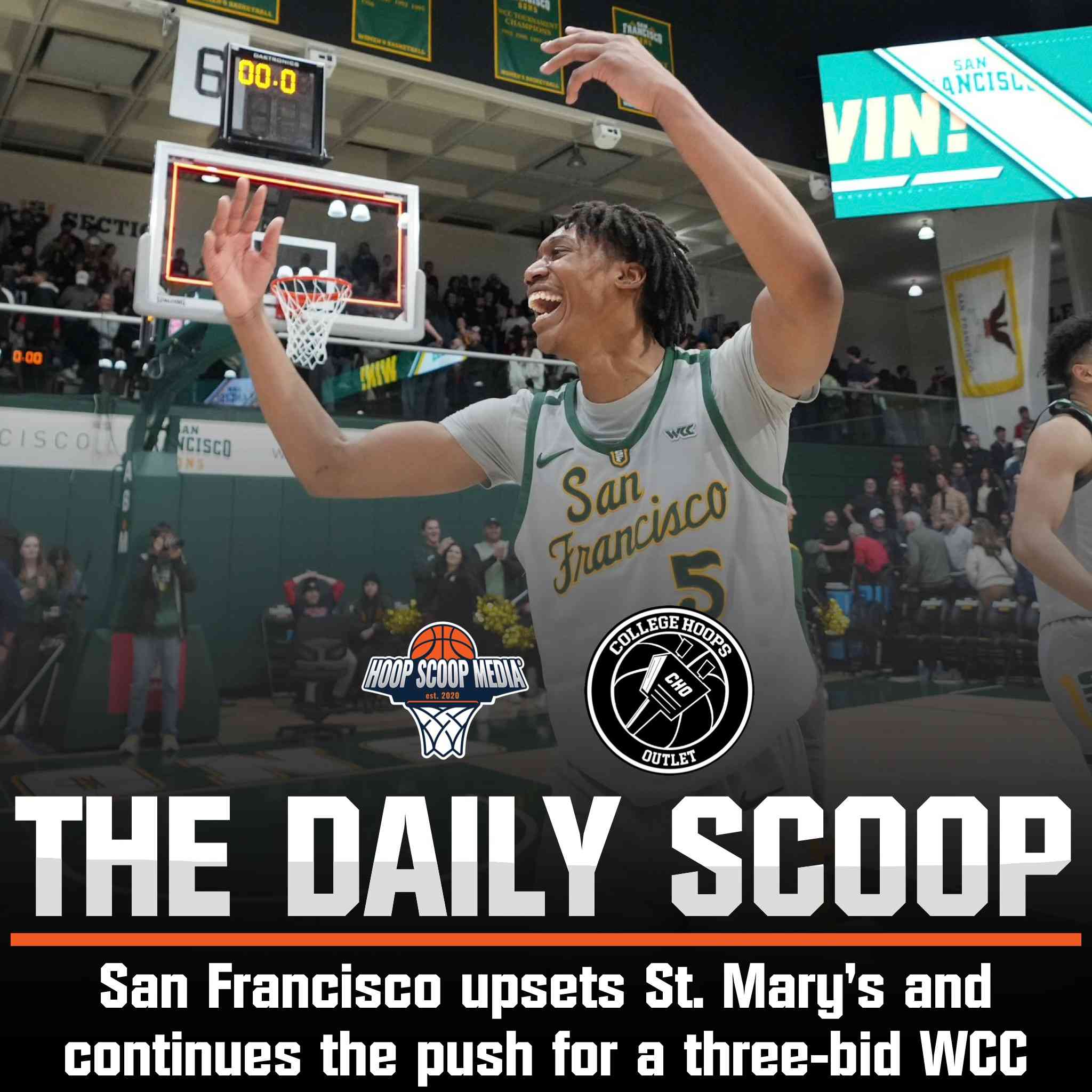 San Francisco Dons Upset Saint Mary`s, Climb WCC Rankings