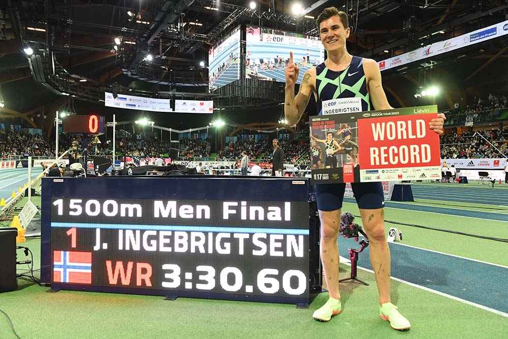 Jakob Ingebrigtsen pulvérise les records à Liévin