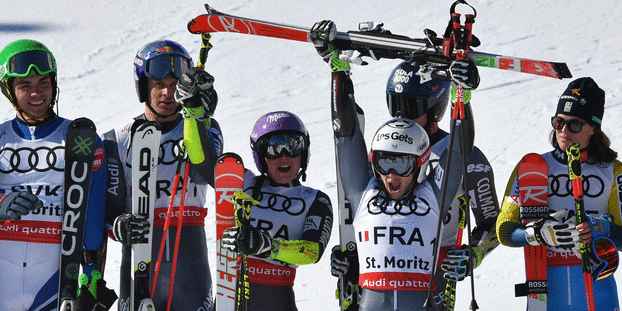 Équipe de France de ski alpin sans médaille à Saalbach