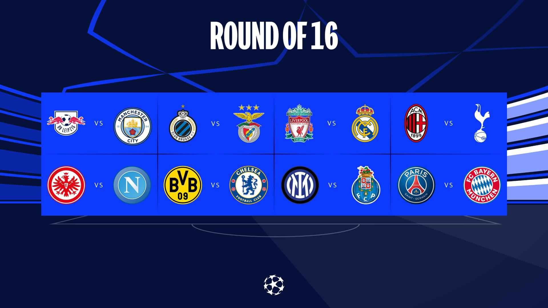 Liverpool Leads Champions League Round of 16 Race