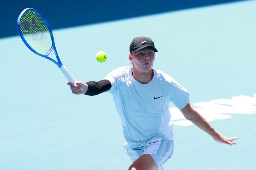 Cruz Hewitt, héritier du tennis, à l`Open d`Australie