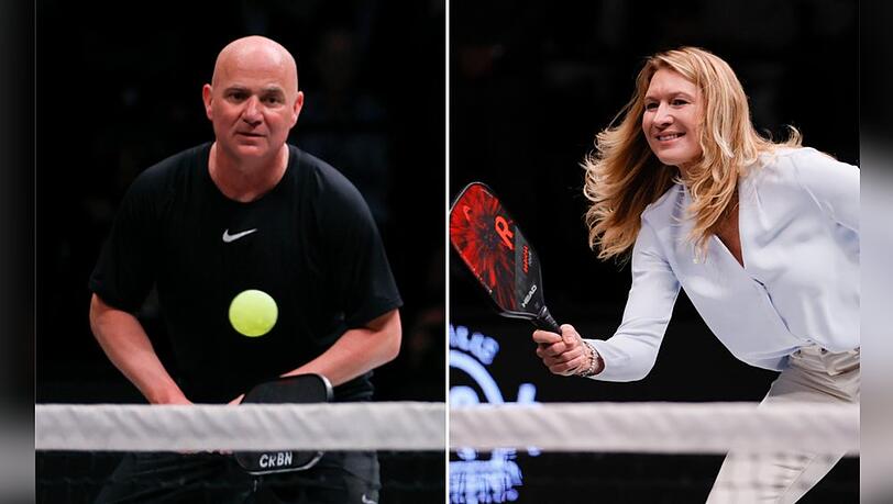 Agassi and Graf Triumph at Pickleball Slam 3