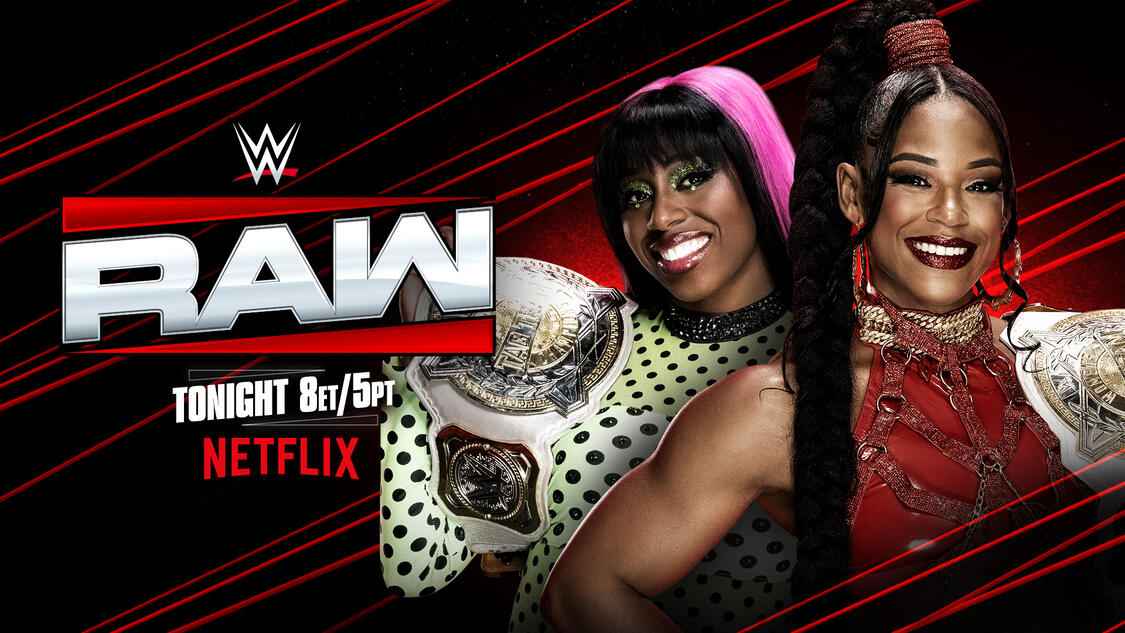 Bianca Belair and Naomi Defend Titles at WWE Raw