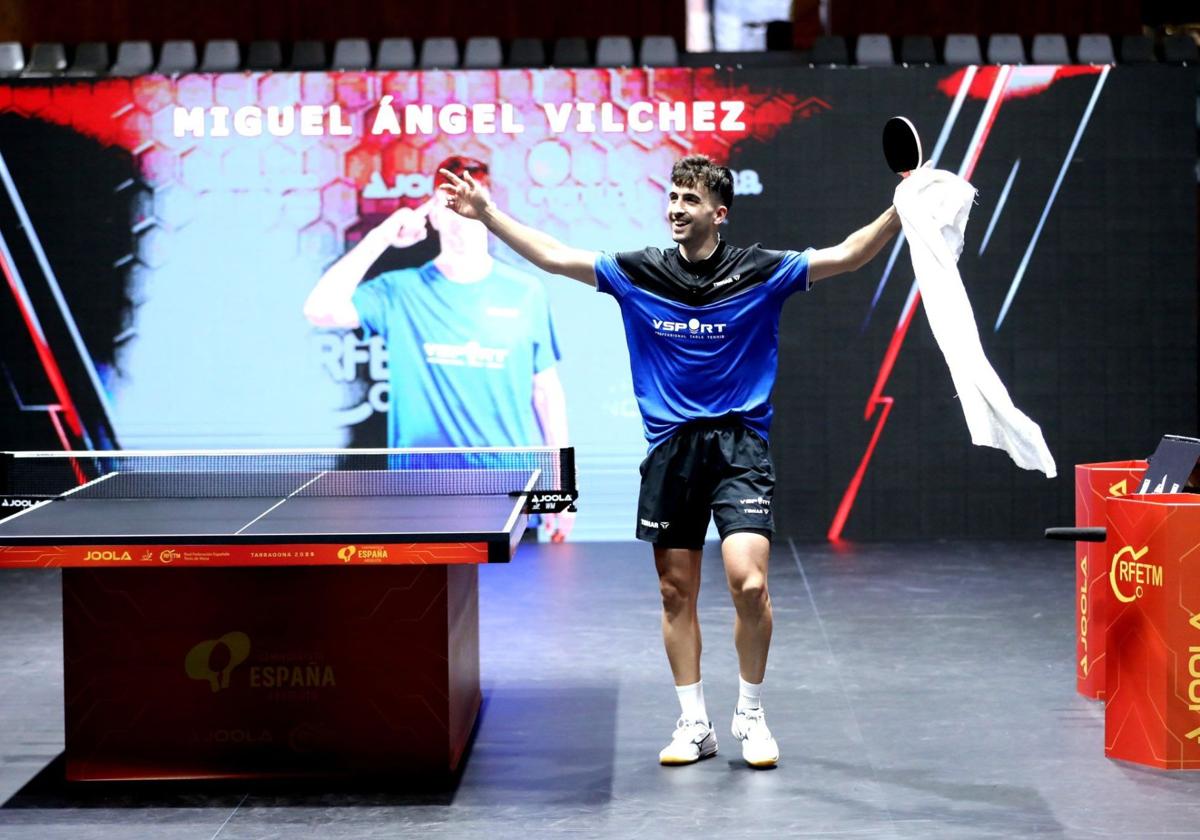 Miguel Ángel Vílchez, campeón de España de tenis de mesa