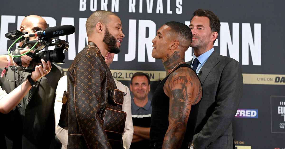 Eubank Jr. Slaps Benn with Egg at Press Conference