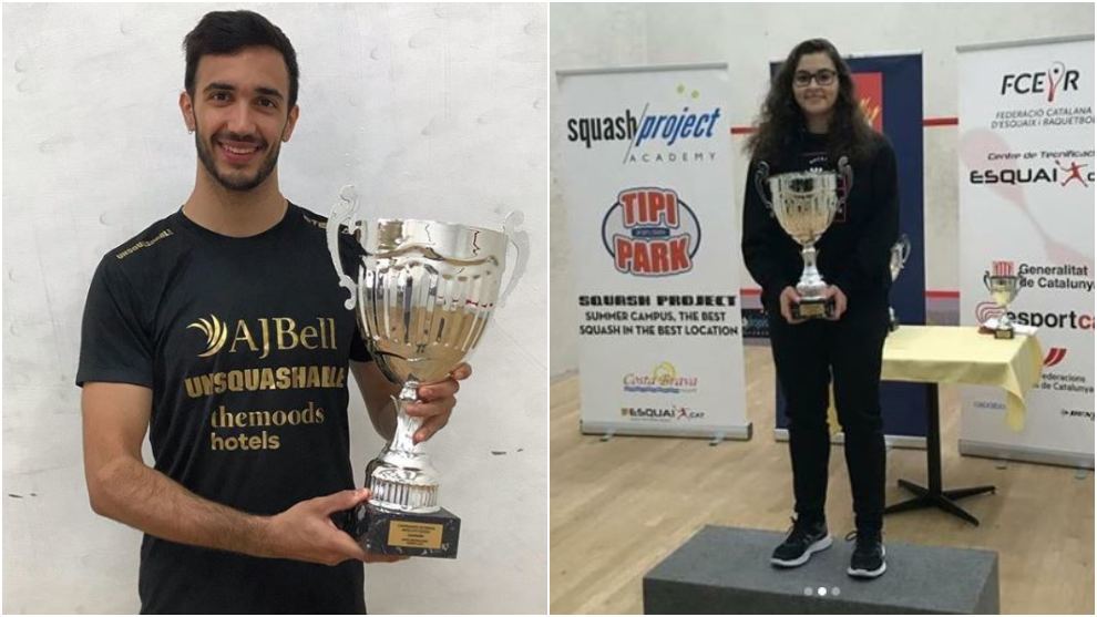 Cristina Gómez y Iker Pajares, campeones de squash