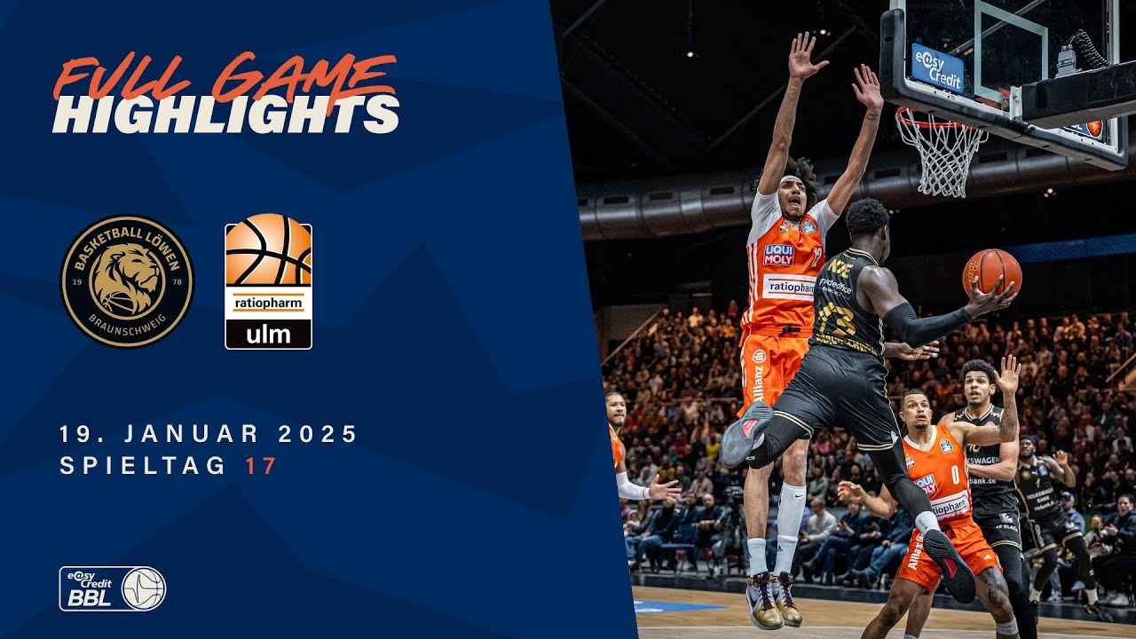 Ratiopharm Ulm trifft auf Löwen Braunschweig am 22. Spieltag