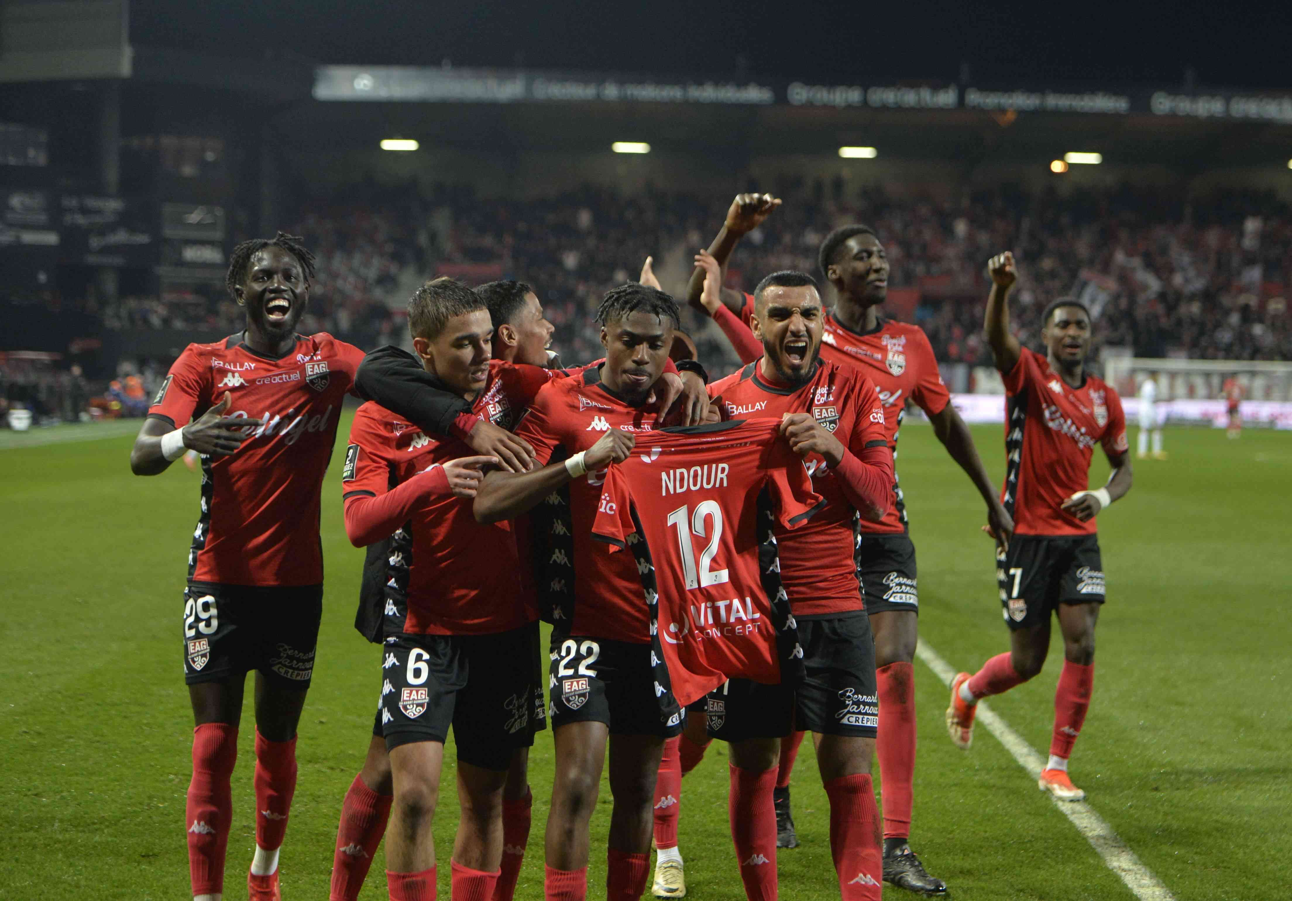 Guingamp triomphe face à Clermont en Ligue 2