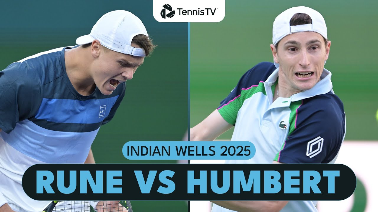 Holger Rune Takes On Ugo Humbert | Indian Wells 2025 ...