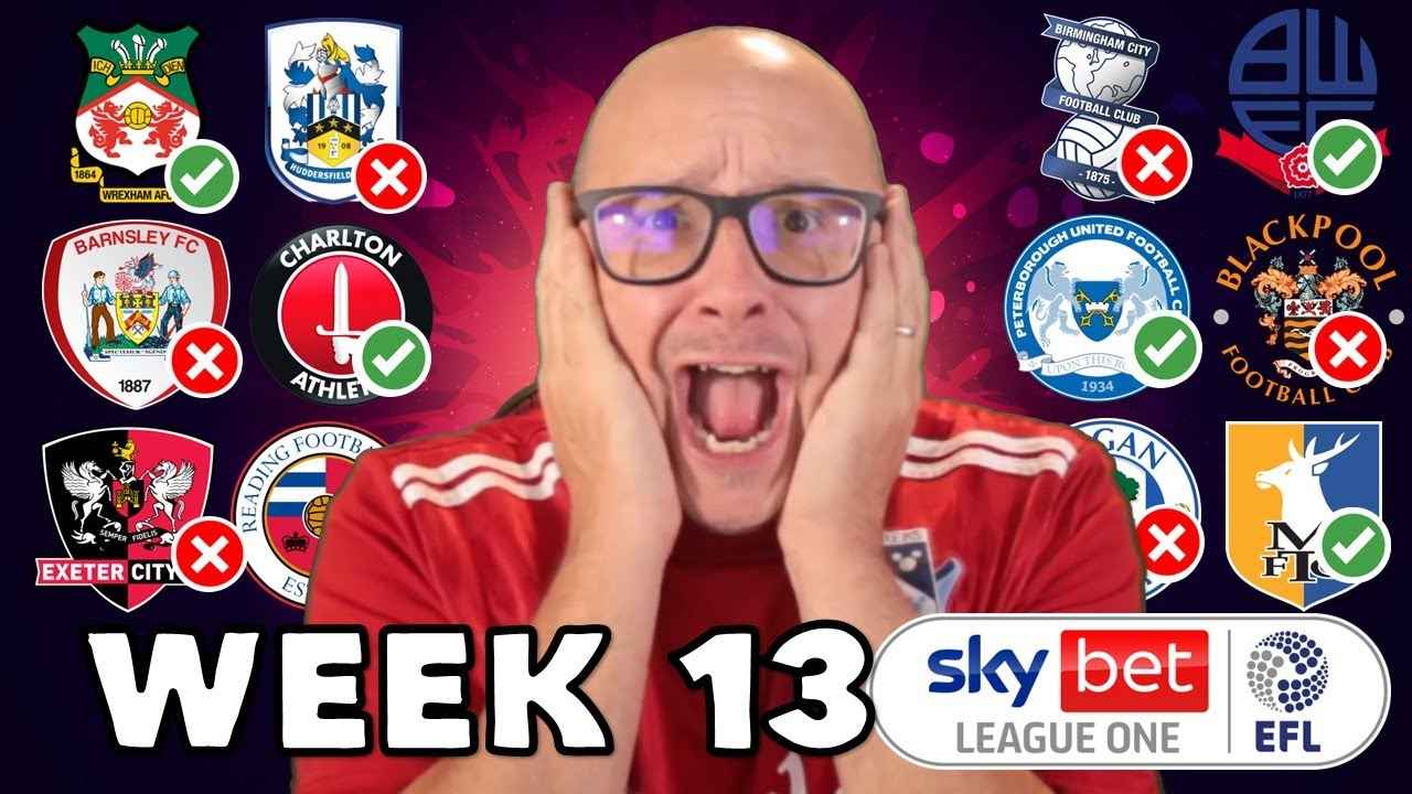 LEAGUE 1 WEEK 13 PREDICTIONS